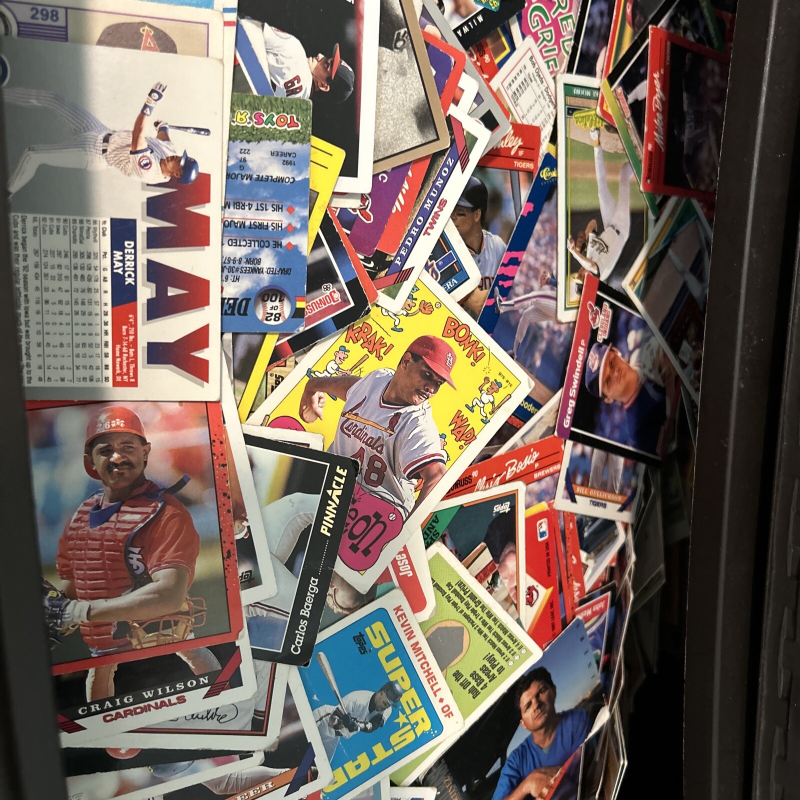 1000pc Vtg Baseball Card Lot, 1980-90’s, Topps, Fleer, Donruss, Upper Deck
