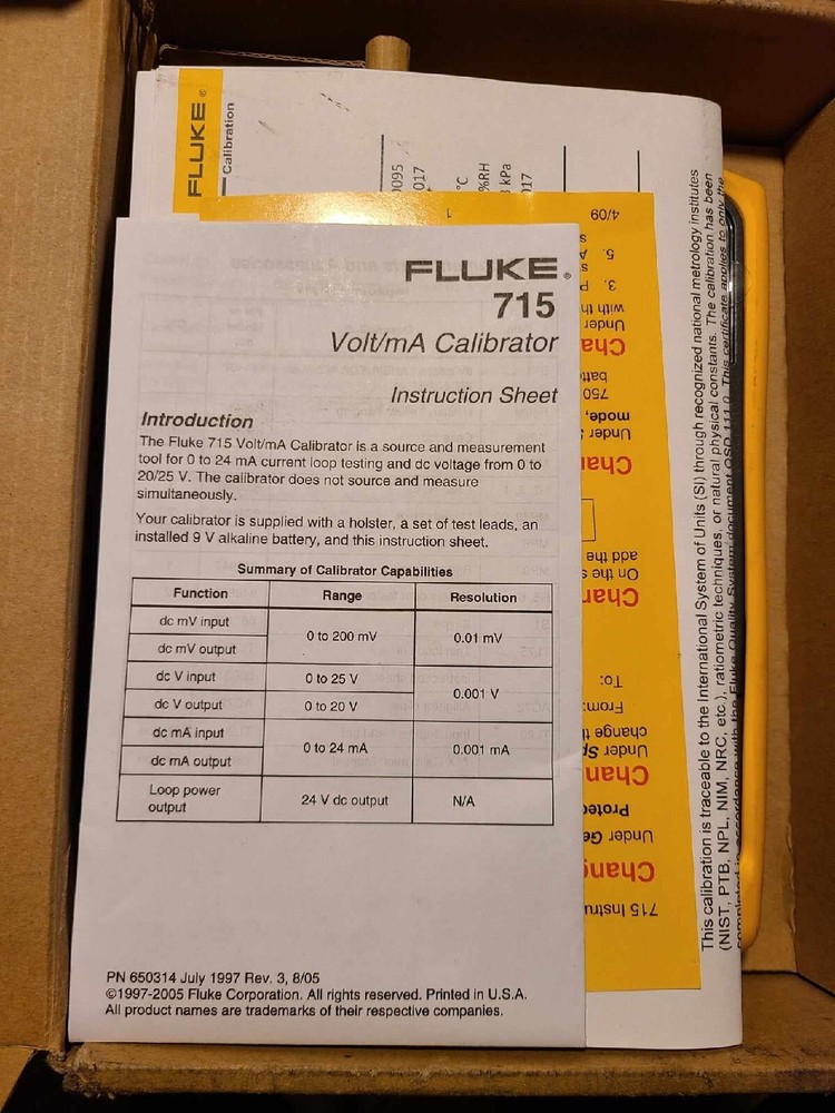 Fluke Multifunction Calibrator