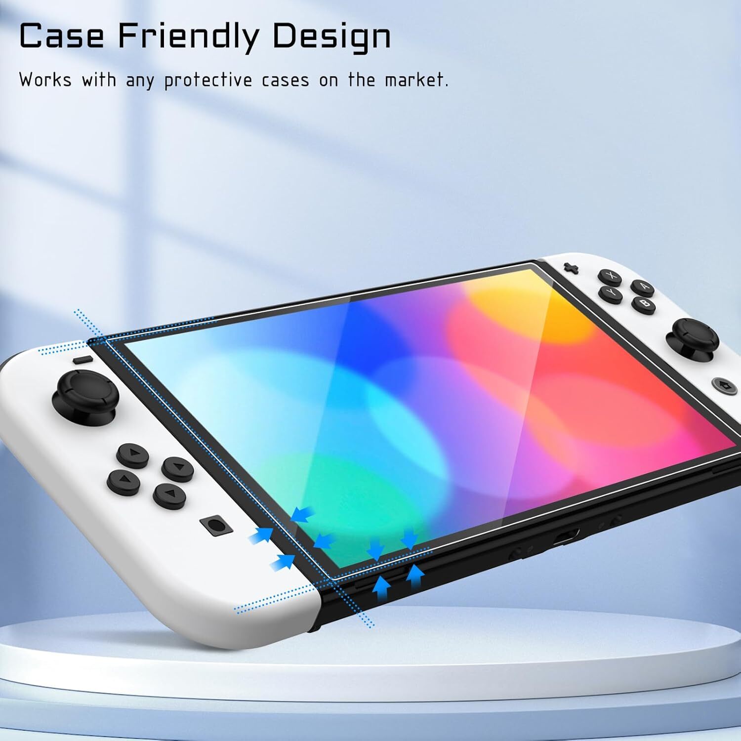 (2 Pack) Screen Protector for Nintendo Switch OLED Model 2021 (NOT Switch 2017)