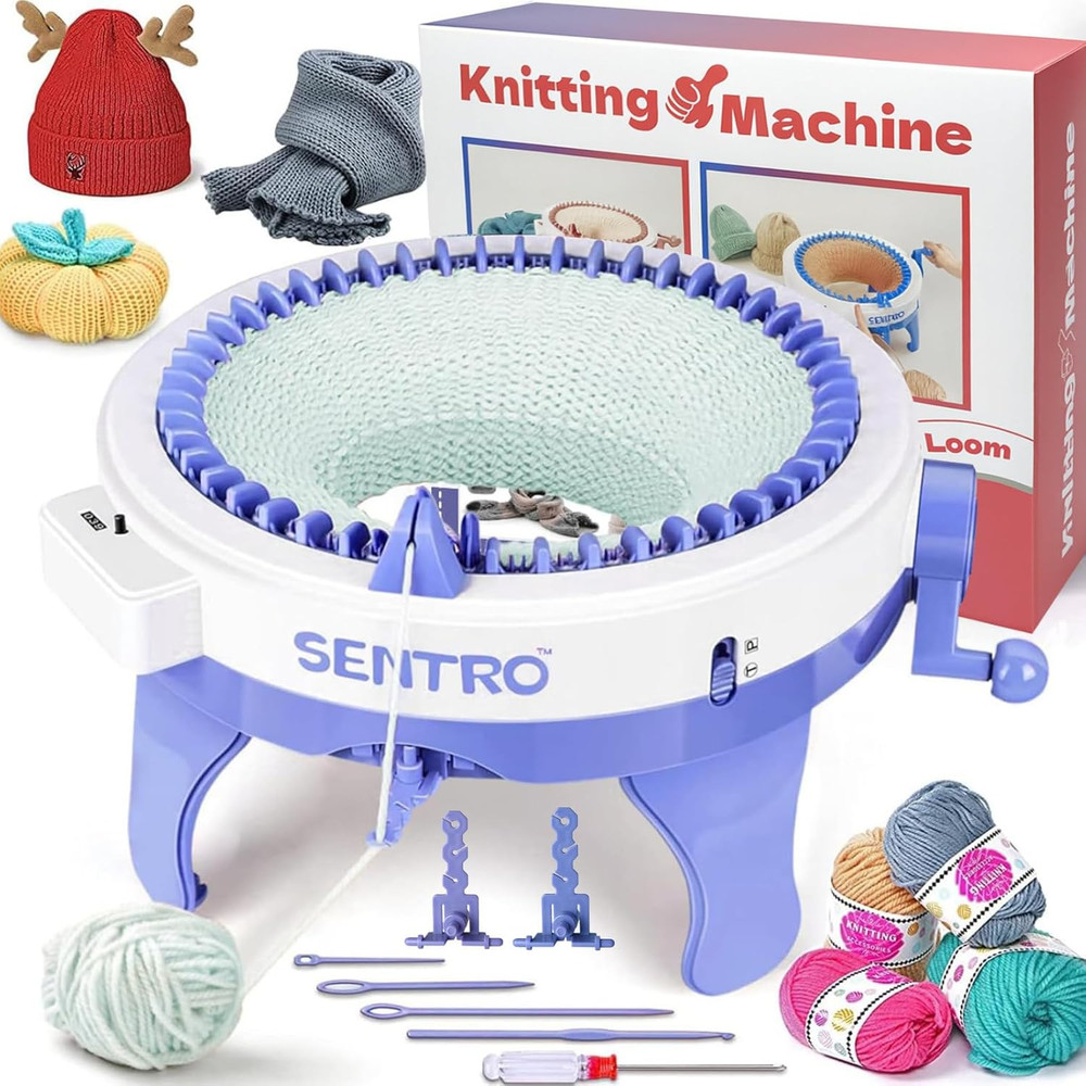 Knitting Machine 48 Needles,Smart Circular Knitting Machine, Knitting Crochet Ma