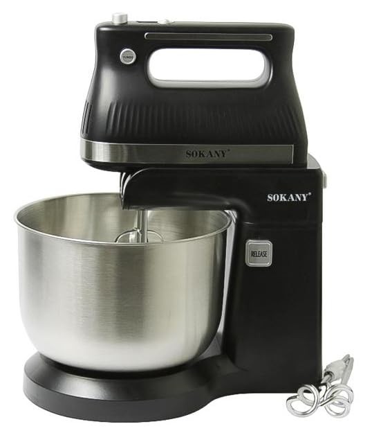 Electric Stand/Hand Mixer with 5 Variable Speed Settings and Turbo Button 500...