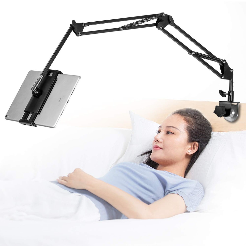 Tablet Stand Adjustable,Foldable for Bed,Aluminum Universal Flexible Holder