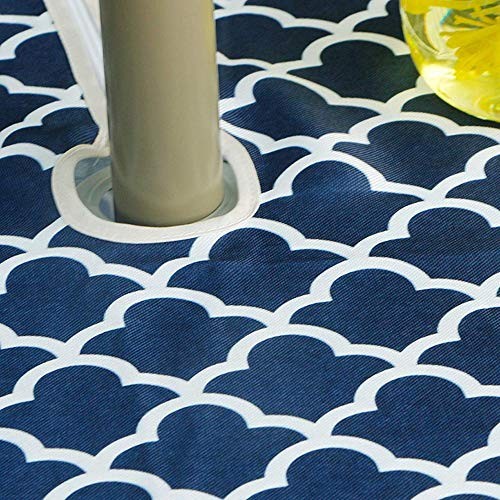 Spring/Summer Wrinkle-Free Waterproof 60" x 102" (Rectangular) Navy Blue
