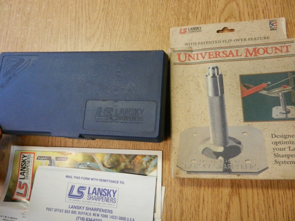 LS Lansky Knife Sharpening Kit & Universal Mount Complete Lightly Used