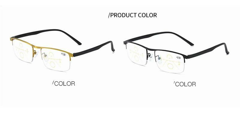 Anti blue transition reading glasses multifocal progressive Auto Focus