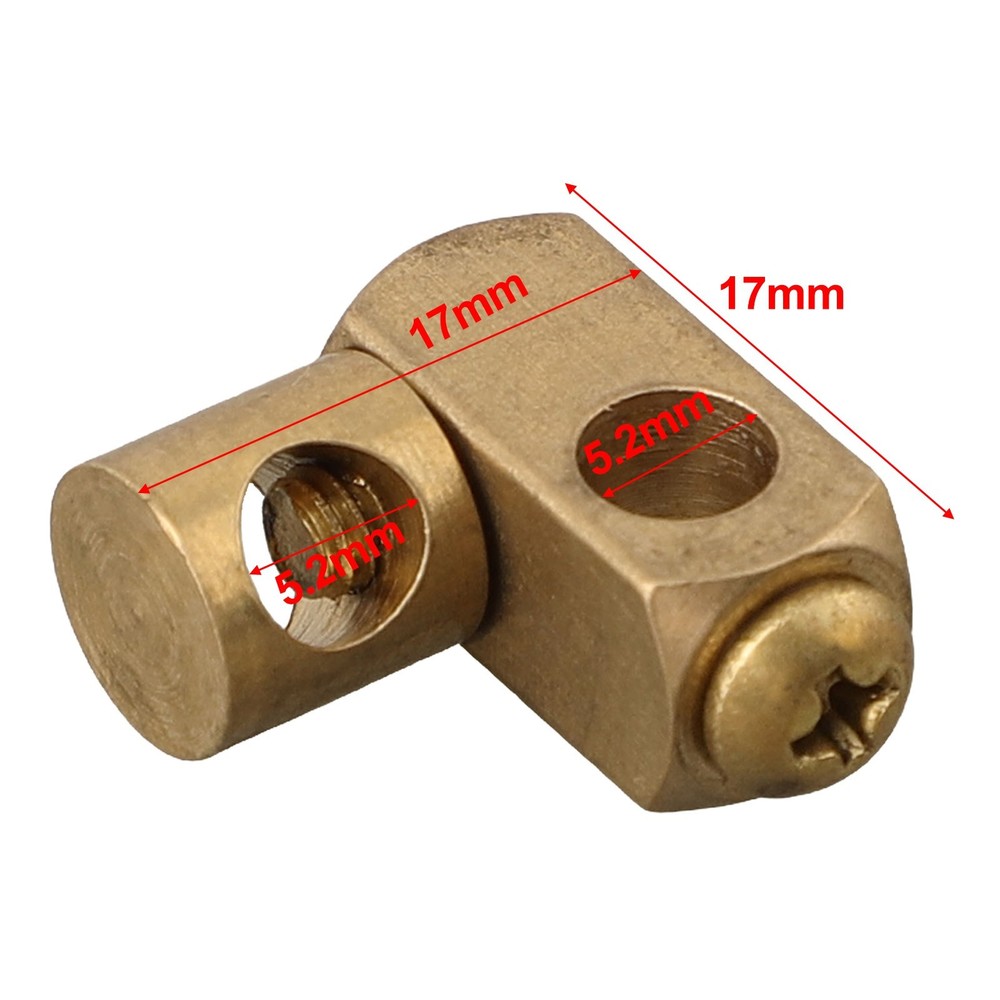 2pcs Double Joint Piece For Eccentric Drain Fitting Adjustable With 5.2mm Hole