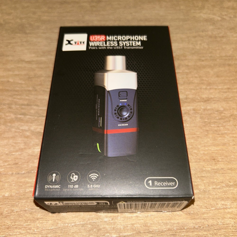 X-VIVE U35 Microphone Wireless System, 5.8 GHz Receiver