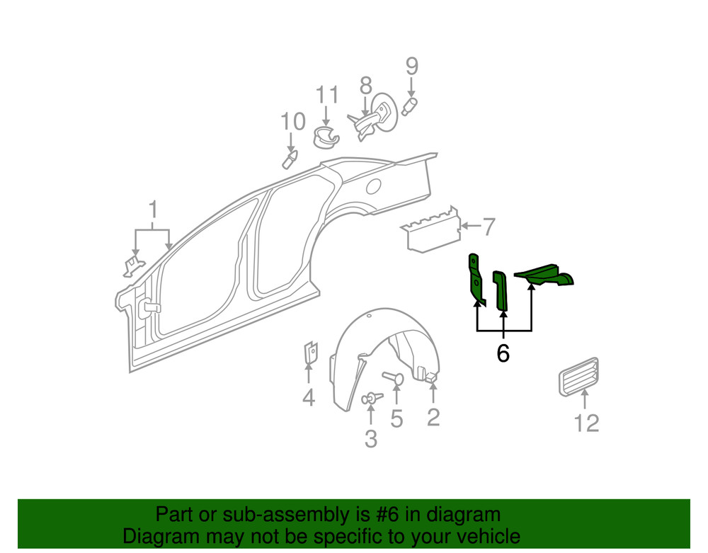 Genuine GM Filler Panel 89022982
