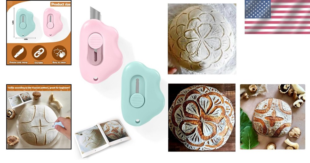 Adjustable Blade Bread Lame - Ergonomic Sourdough Scoring Tool for Creatives