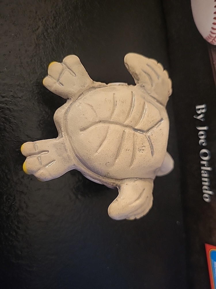 Hand Painted Ceramic Turtle Figurine Tortoise Shell Decor Miami 🔥📷📸