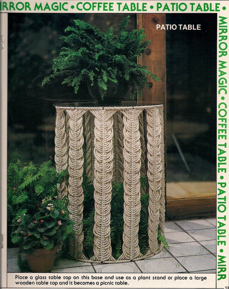 Home Decor & Nursery Patterns - Craft Book: #7430 Macrame Go Round