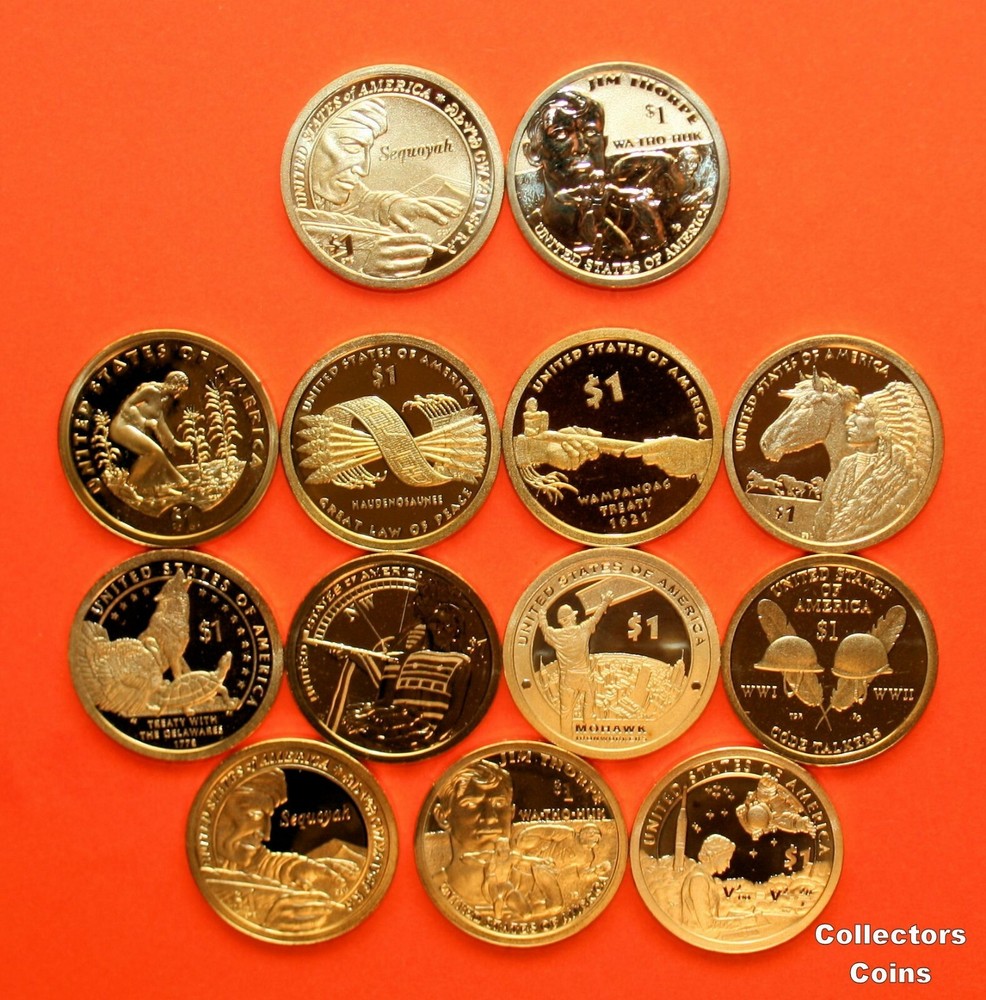 2000 - 2023 Sacagawea 26 Coin S Proof Set Including Reverse Proof & Enhanced Unc