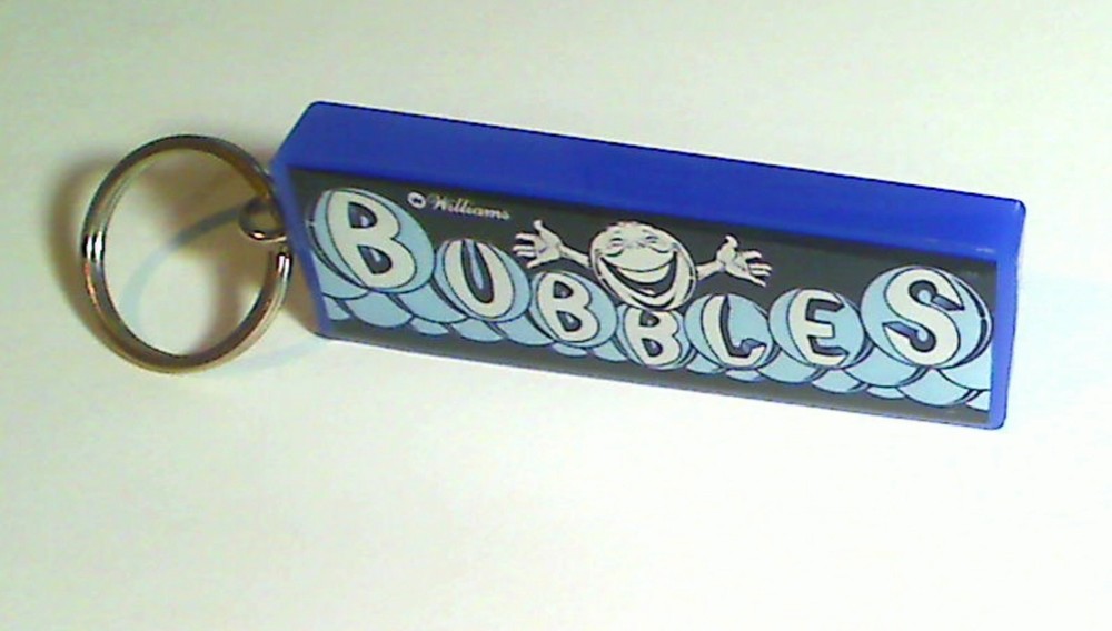 Bubbles Arcade Marquee Coin Door accessory Keychain