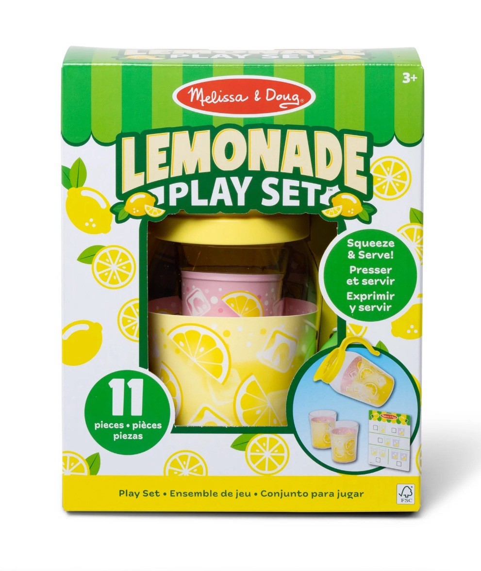 Melissa & Doug Lemonade Pretend Play Set 11 Pieces Counting Toddler Play Summer