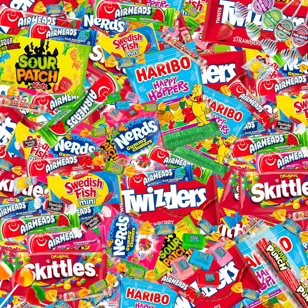 Bulk Candy Variety Pack - 6 Lb Candy - Candy Bulk Individually Wrapped Candy- Ea