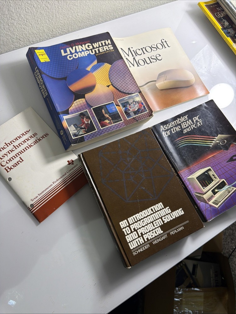 Vintage Computer Programming/ Tech Books Lot