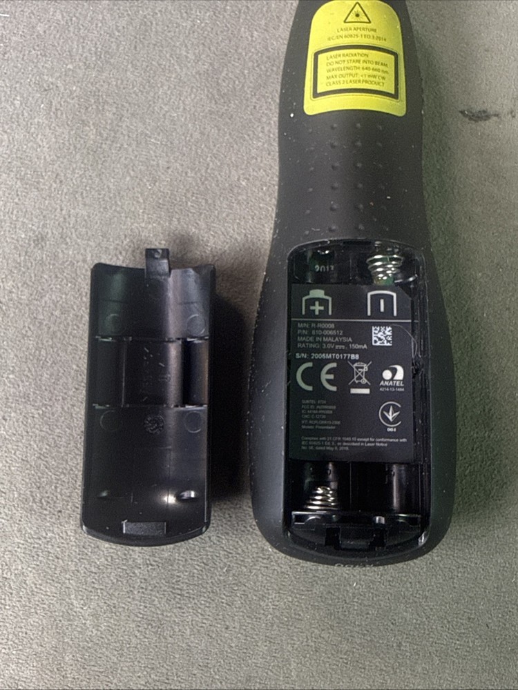 Logitech R-R0008 R400 Wireless Presentation Remote ONLY Clicker Laser Pointer