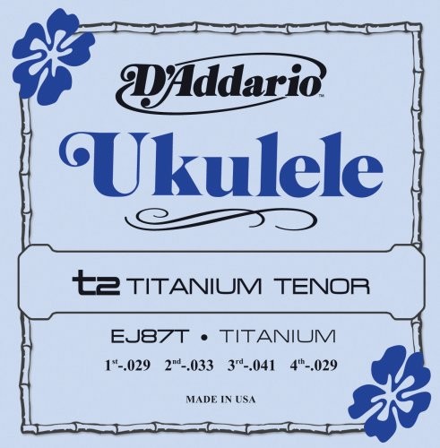 D'Addario EJ87T Titanium Ukulele Strings, Tenor