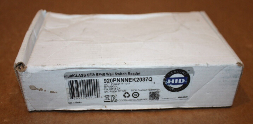 HID MULTICLASS SE RP40 WALL SWITCH READER 920PNNNEK2037Q NEW