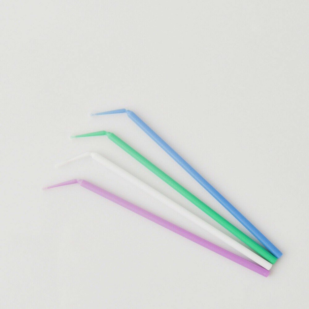 100 Pcs Dental Disposable Micro Applicator Brush Bendable 2.5mm Blue Regular