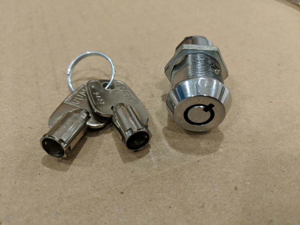 Guard Momentary Key Switch With Posts, Two Tubular Keys