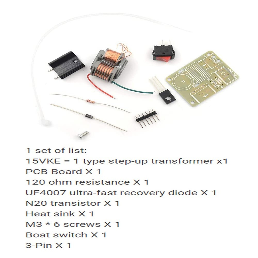15KV Boost High Voltage Generator High Frequency Transformer Inverter Arc Ign...