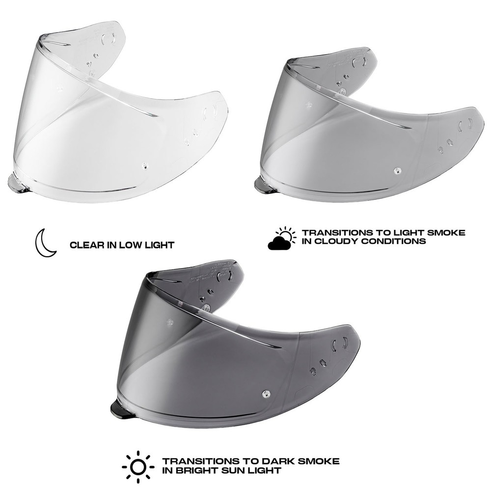 Scorpion EXO Photochromic Transition Pinlock shield Eclipse/R430