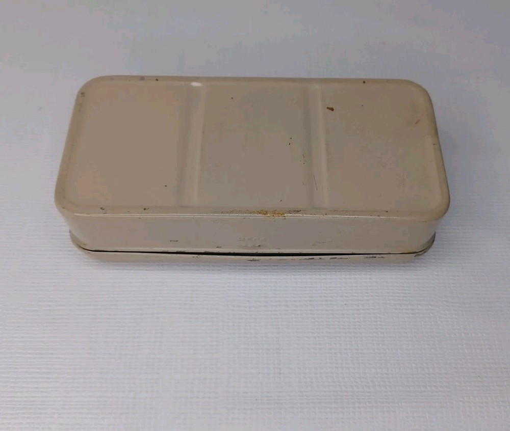 Vintage Sewing Machine Accessories Empty Tin Box