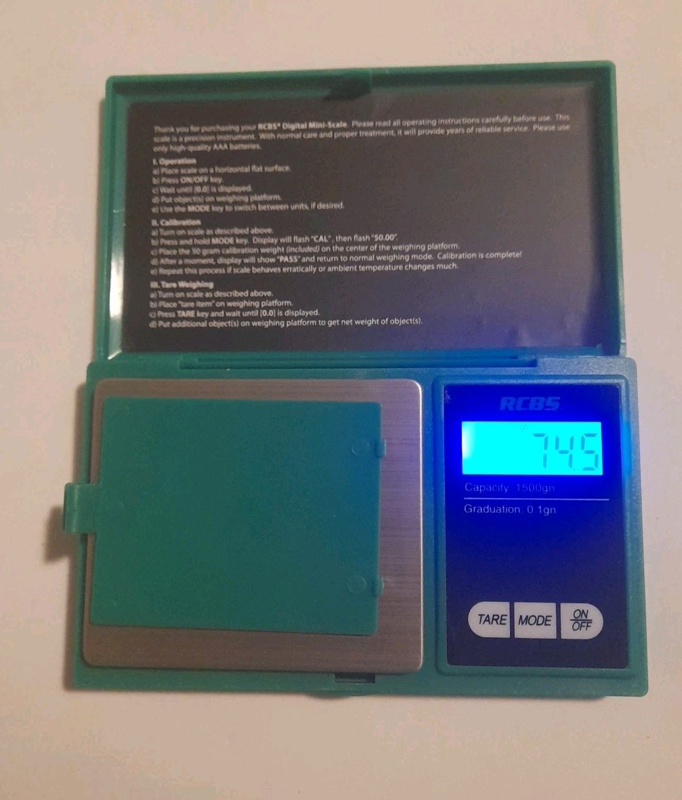 RCBS 1500 GRAIN DIGITAL POCKET SCALE