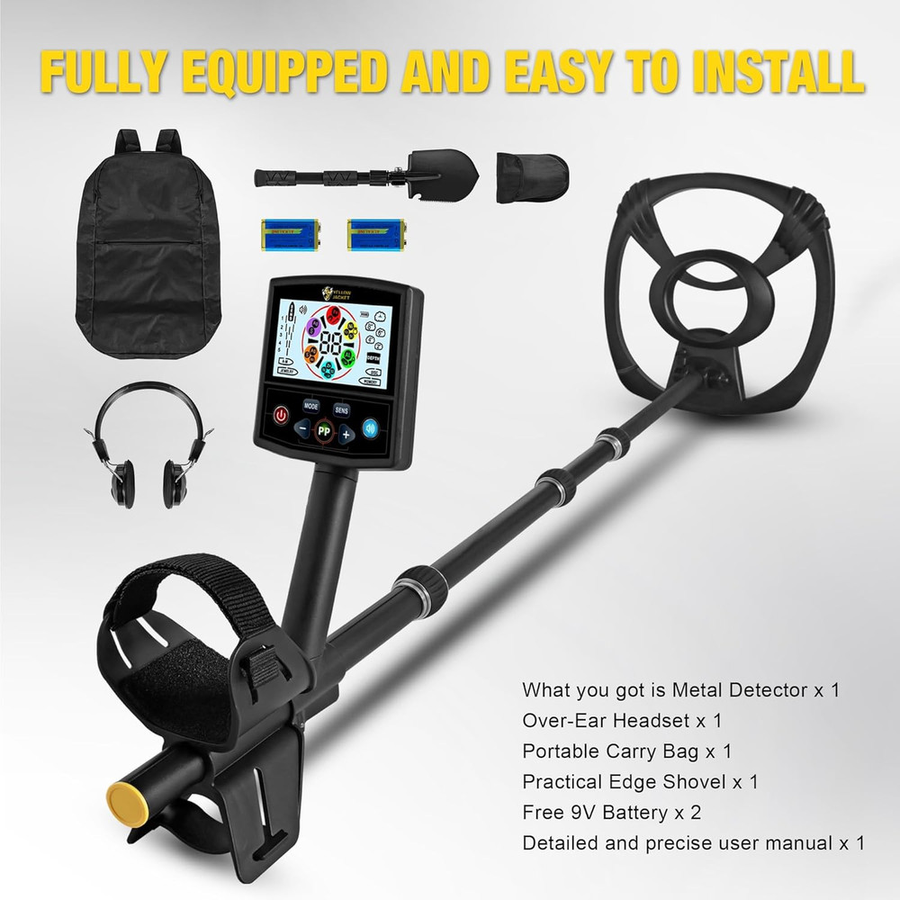 Professional Waterproof Metal Detector with LCD Display & 5 Modes