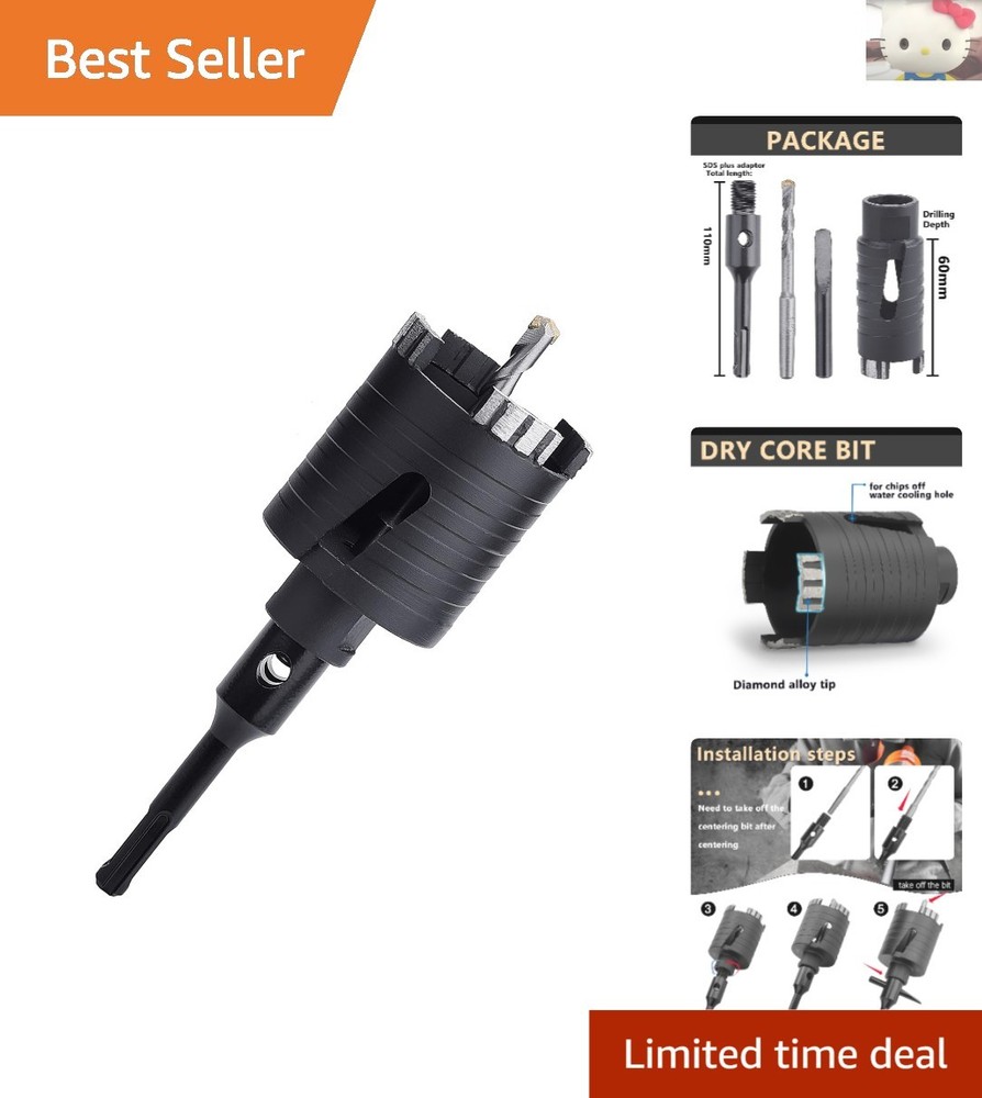 Straight Flute 1-1/2 Inch Dry Diamond Core Drill for Efficient Project Work