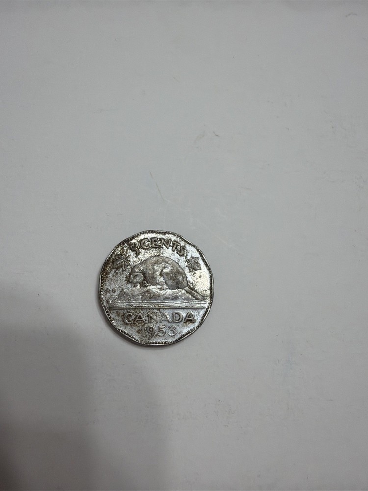 1953 5 CENTS CANADA COIN