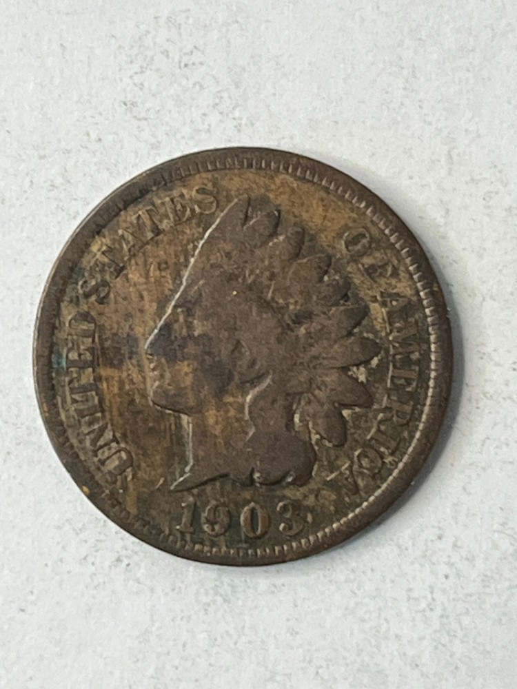 1903 Indian Head Cent Penny - Actual Coin Shown