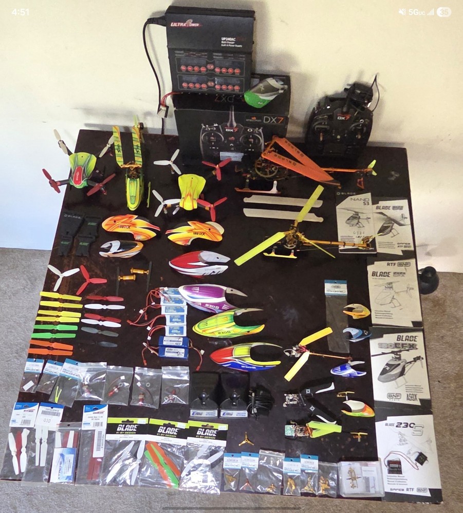 Blade RC helicopters used