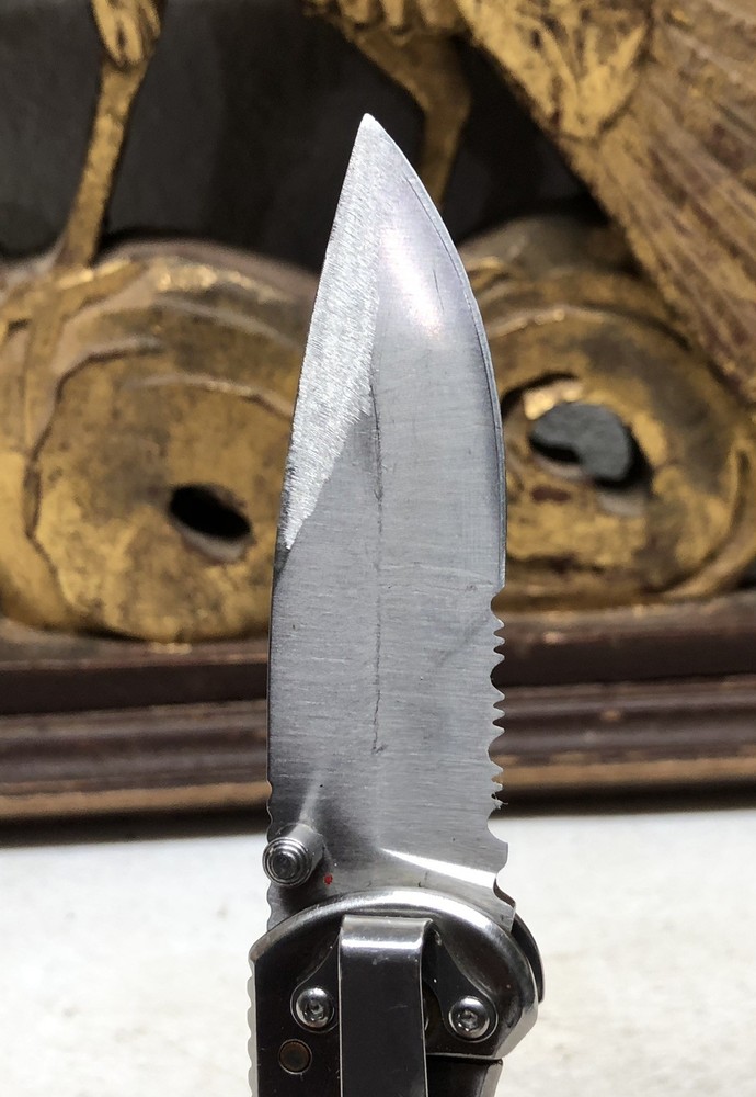 Winchester Folding Pocket Knife - Partially Serrated
