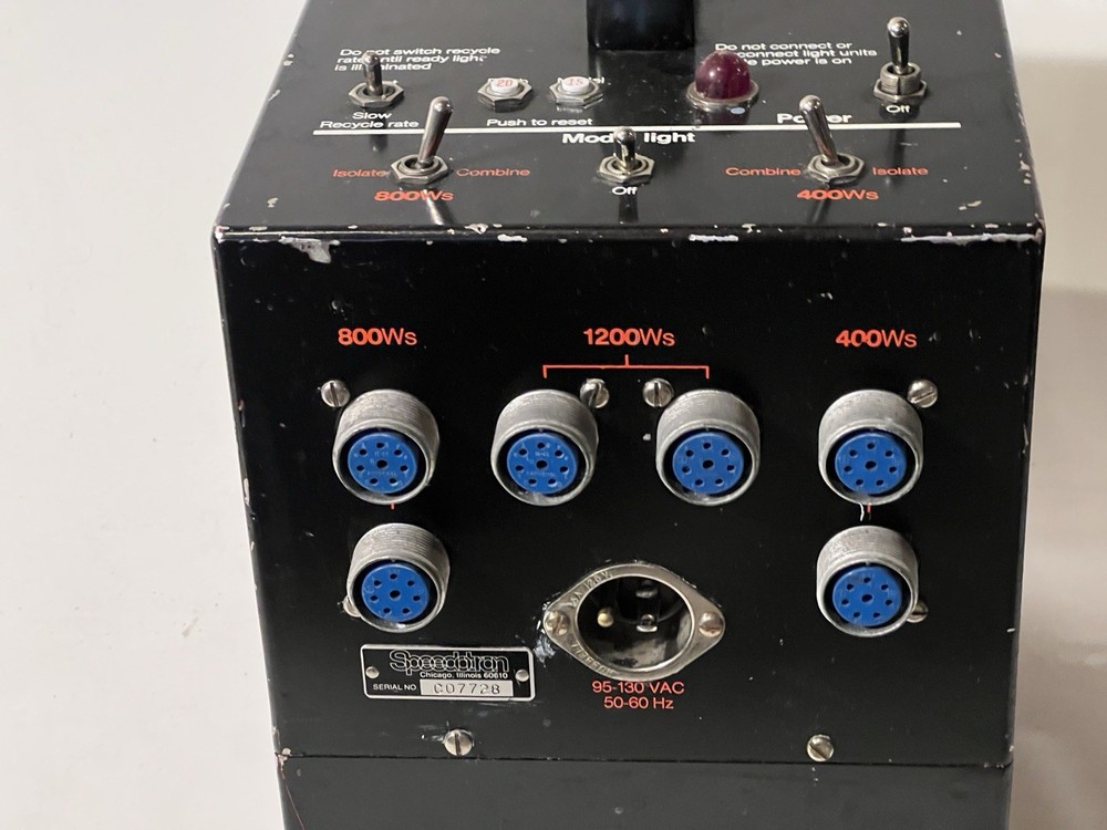 Speedotron Blackline 2401A 2400 Watt/Second Studio Strobe Power Supply TESTED! 4
