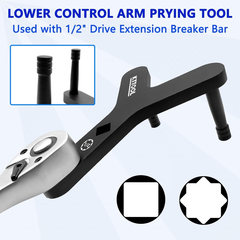 Lower Control Arm Prying Tool | Suspension Bushing Removal Tool | 1/2" Driv