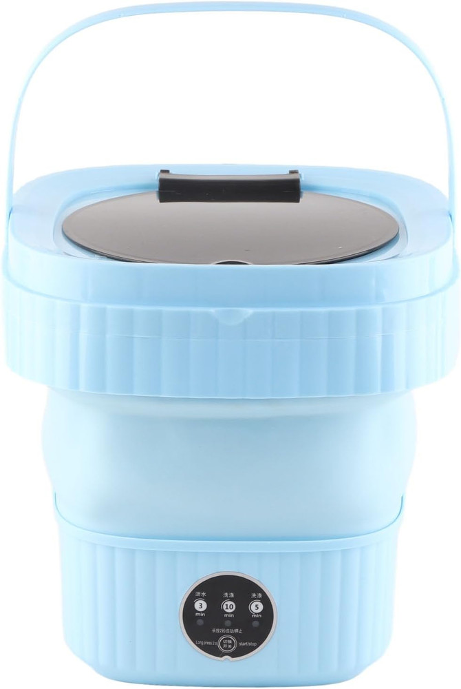 6L Foldable Washing Machine Mini Portable Washer Machine Built in Dehydrator Han