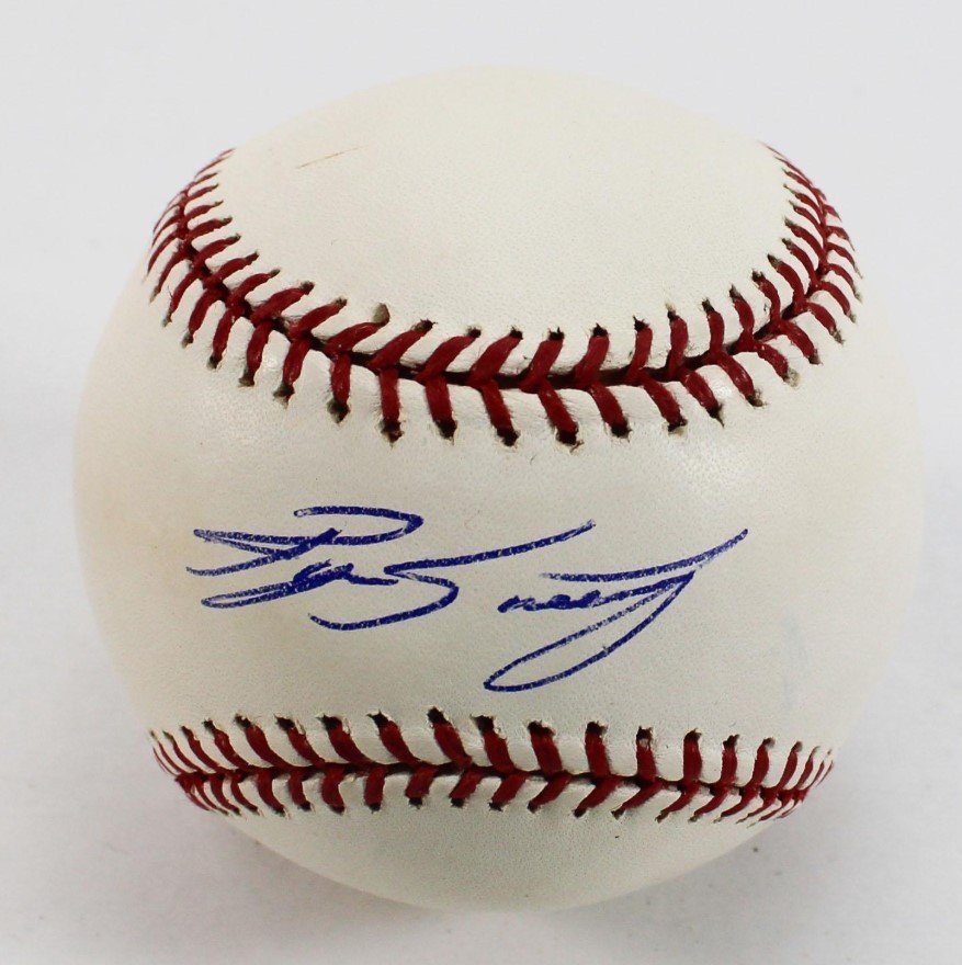 RYAN SWEENEY (Outfielder) Oakland Athletics Signed OML Baseball (JSA Basic COA)
