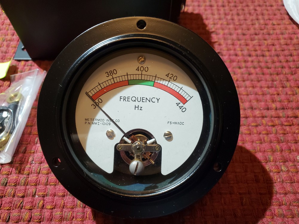 NEW !! ANALOG FREQUENCY GAUGE by METERMOD INST CO.