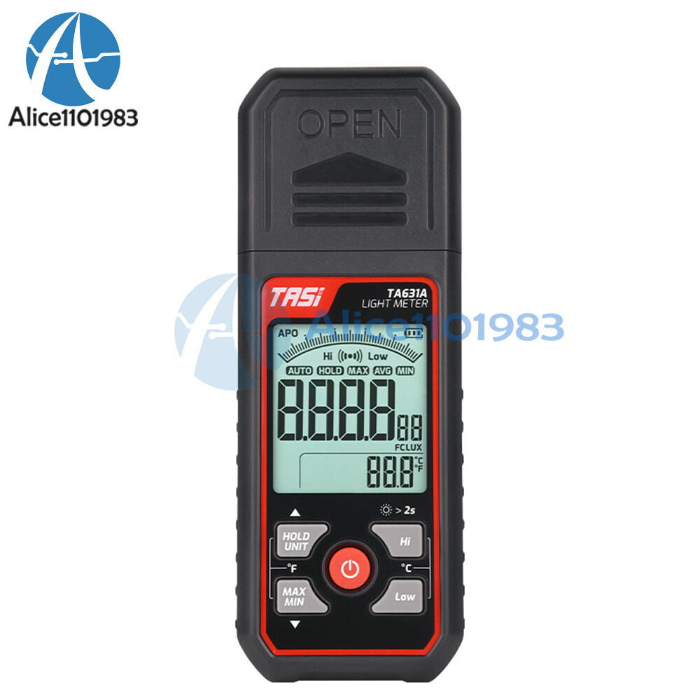 TA631A TA631B Light Meter Digital Illuminance Meter Ambient Temperature Detector