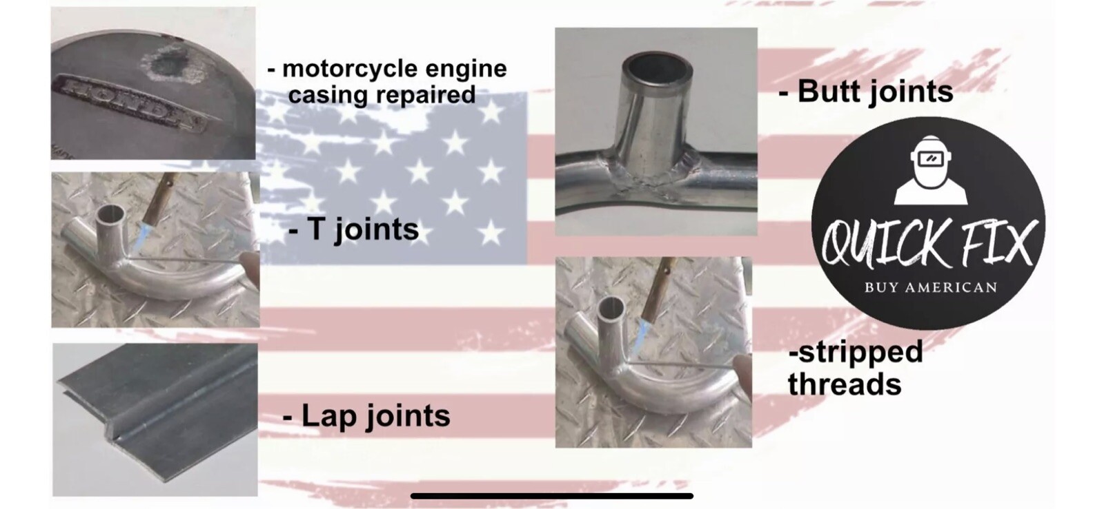 Welding Rods Brazing QuickFix -Soldering Aluminum Rods USA MADE