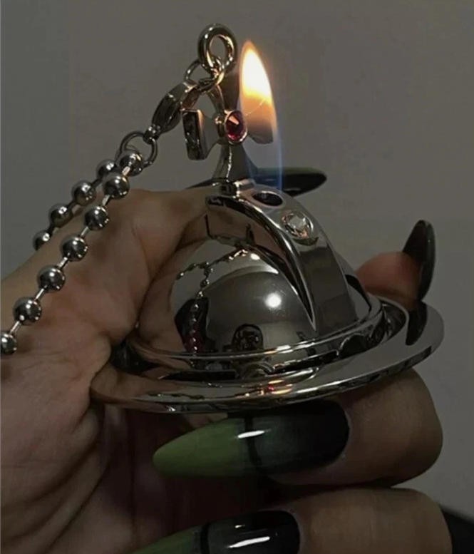 Vivienne Westwood Nana Anime Okazaki Shinichi Pendant Lighter Two Orbs Chain SL