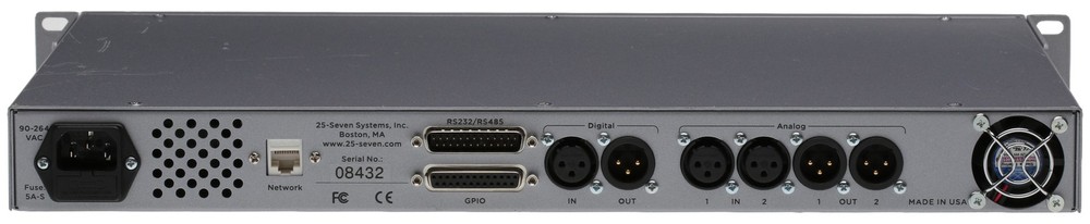 25 Seven AES Digital Audio Broadcast Profanity Program Delay Manager DUMP Button