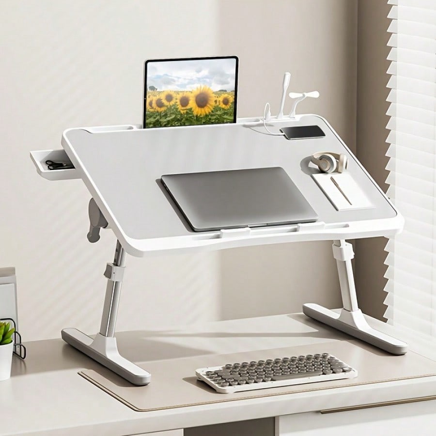 Adjustable Height And Angle Folding Desk, Home Office Computer Desk-FGQA