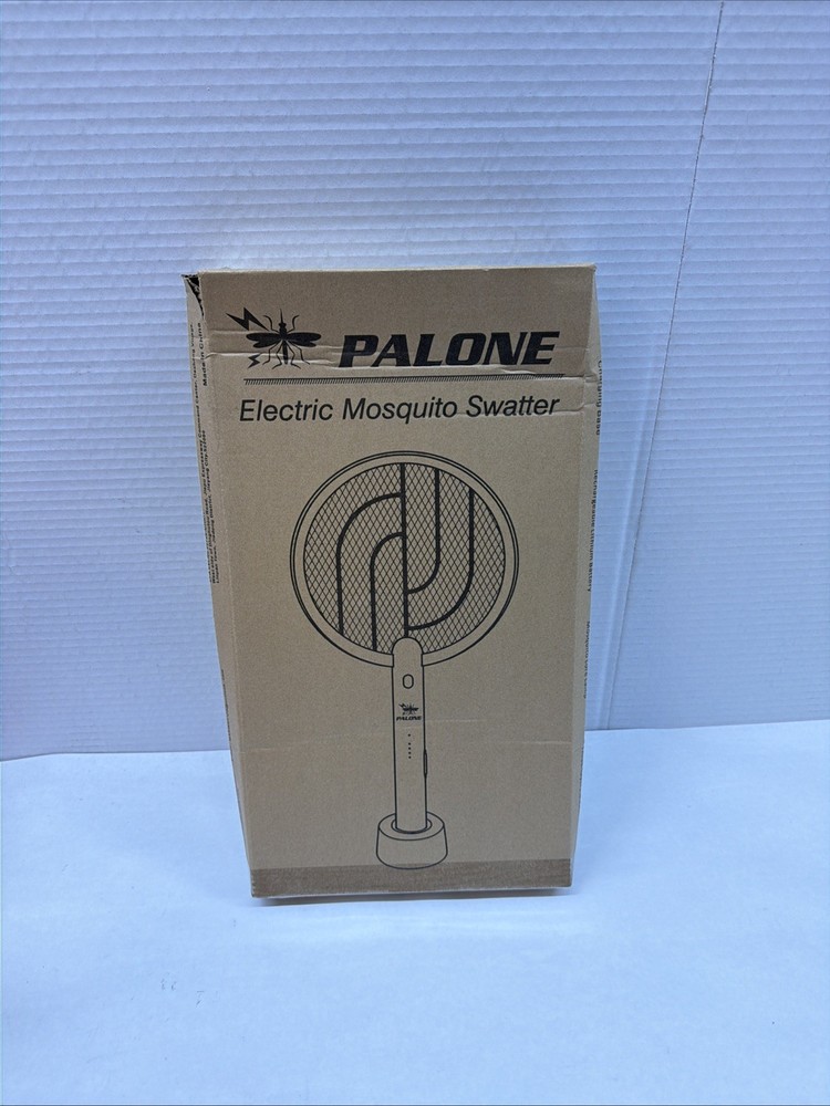 Fly Swatter Racket, 2 in 1 Bug Zapper with USB Rechargeable Base, Powerful Mo...