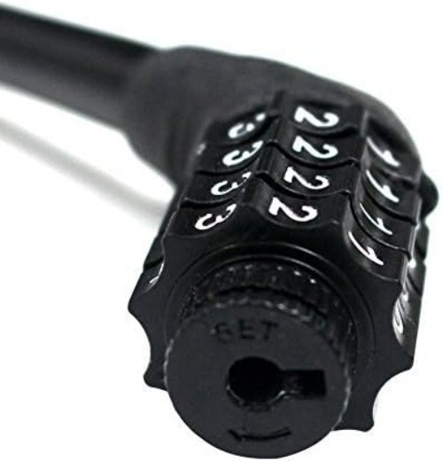 Lightweight and Strong 4-Digit Combination Cable Lock for Enhanced Bike Security