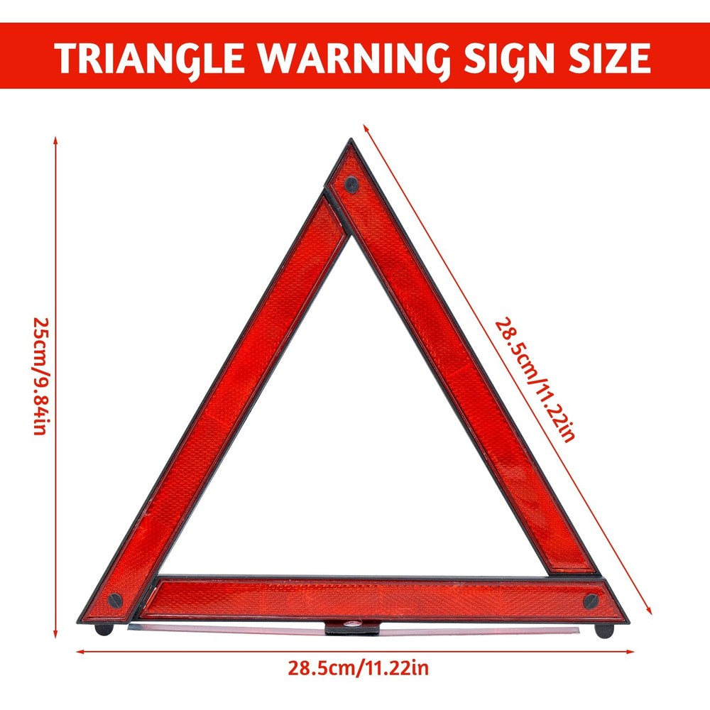 Warning Triangle Vehicle, Degree Reflective Warning Triangle, Collapsible Car Warning...