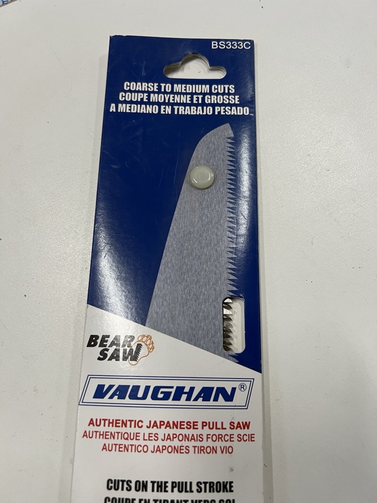Vaughan BS333C Bear Saw Coarse to Medium Cut Pull Saw