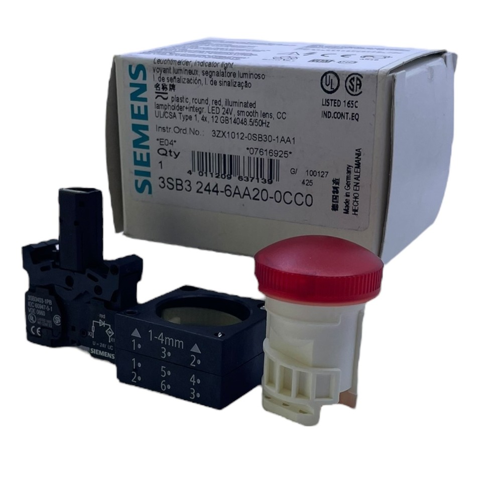 SIemens Indicator Red 3SB3244-6AA20-0CC0 Industrial Suitable